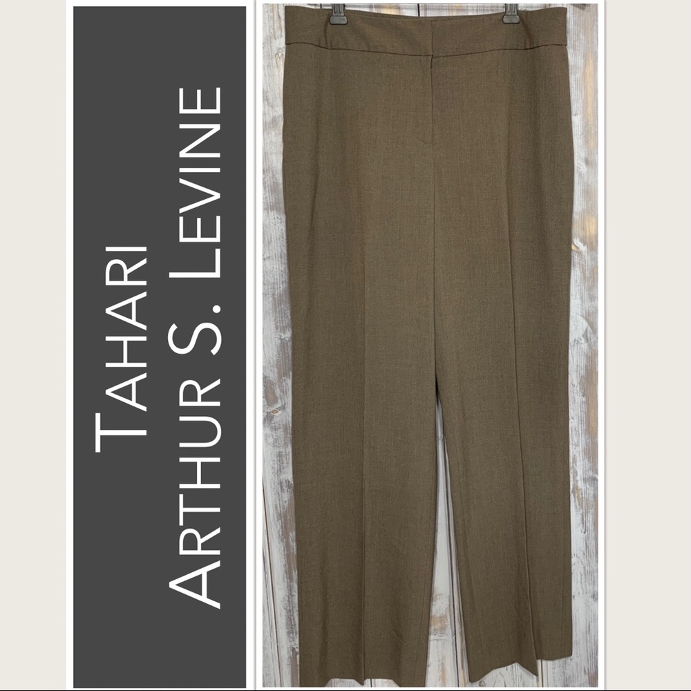 Tahari, Arthur S. Levine Dress Pants in Brown Size 10 EUC